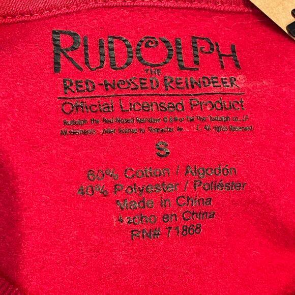 Rudolph the Red Nosed Reindeer Christmas Sweatshirt Size Small - Picture 3 of 3